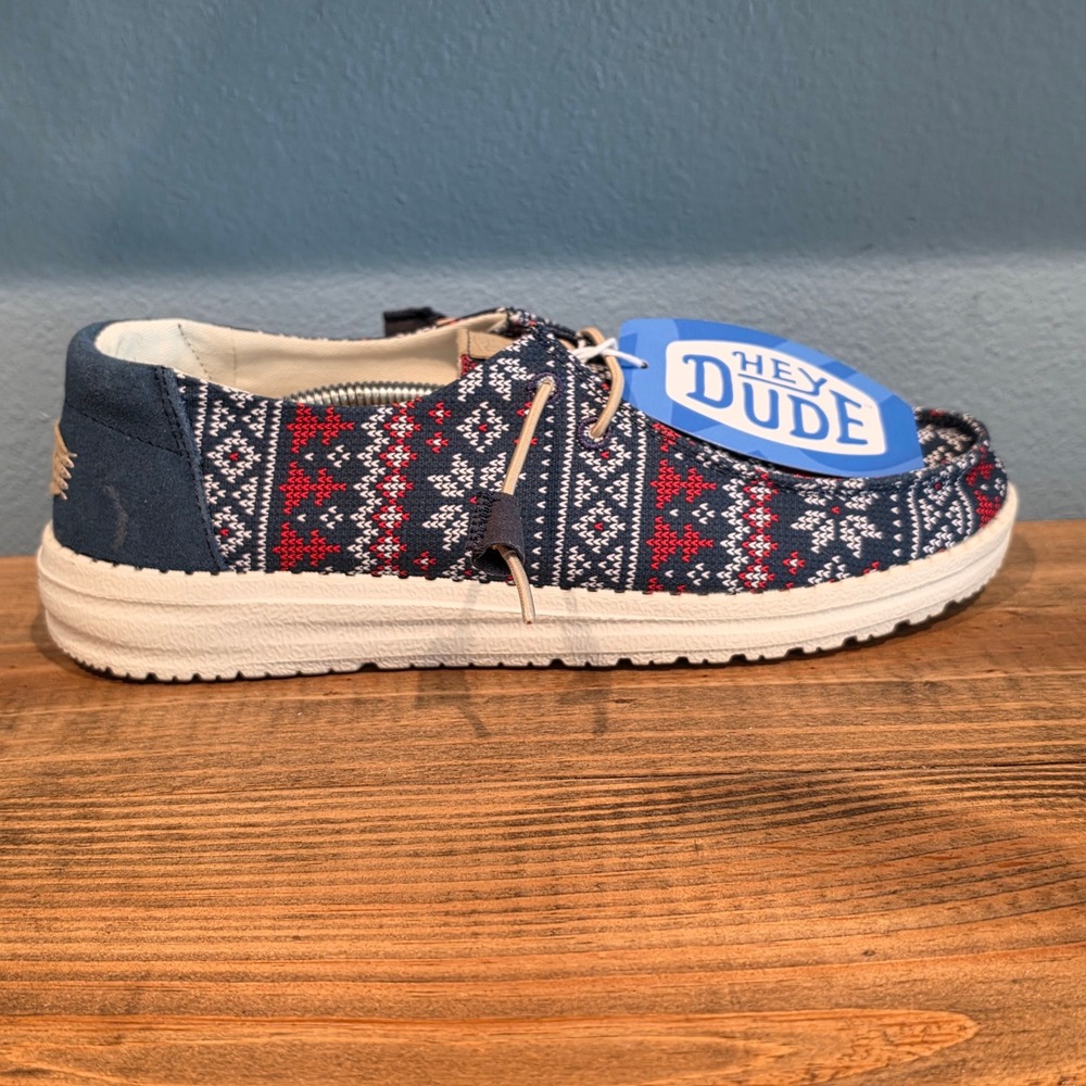 Hey Dude Womens Wendy Winter Sweater Shoes Loafers Nordic Slip On Size 9 - Picture 6 of 9